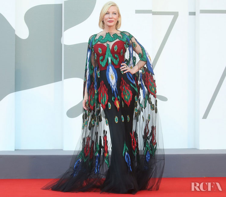 Cate Blanchett Wore Armani Prive To The Venice Film Festival Closing Ceremony