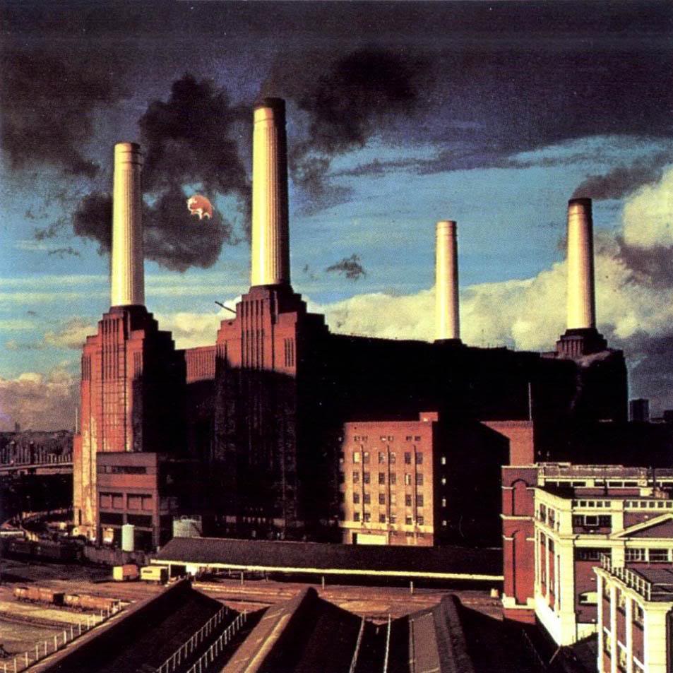 pink floyd animals cover battersea power plant pig